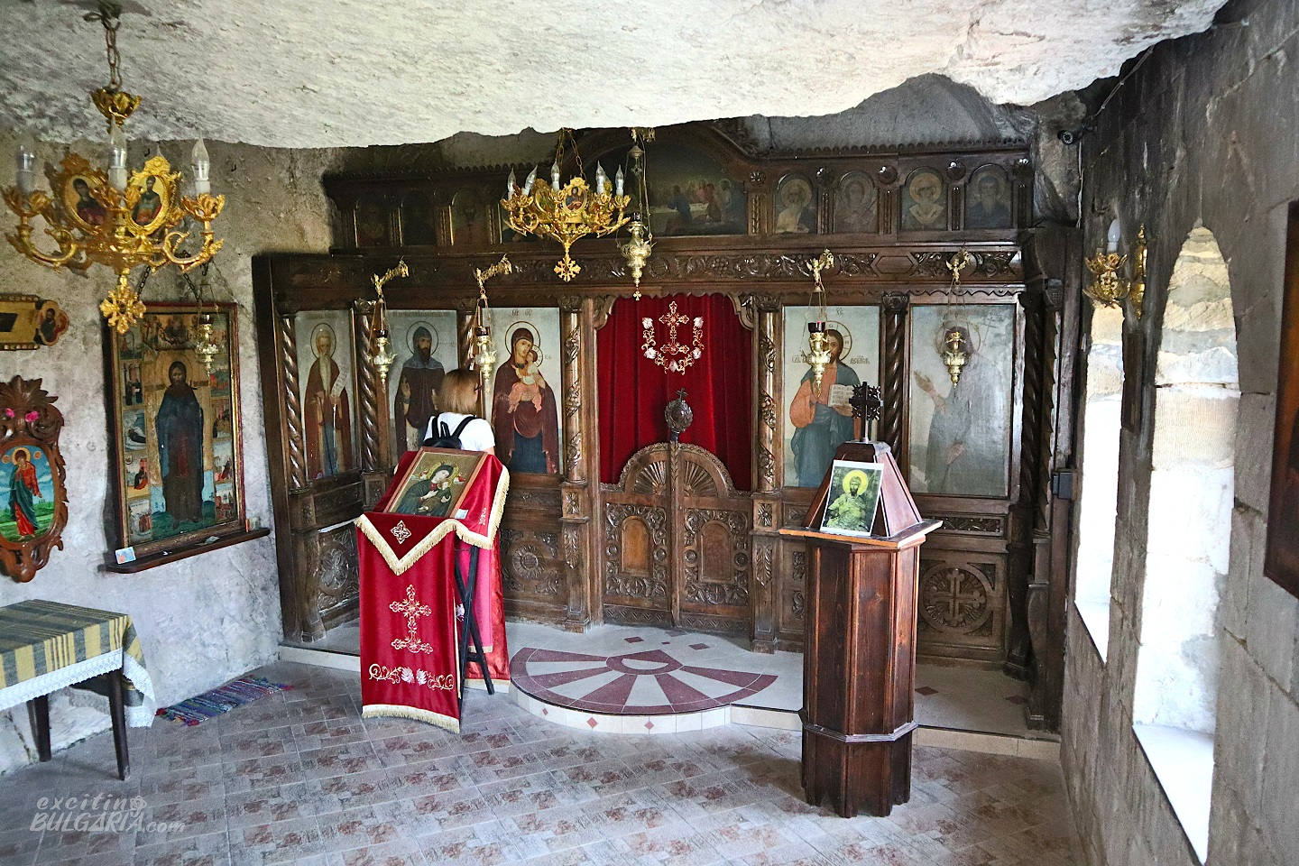 Inside the Basarbovo Monastery