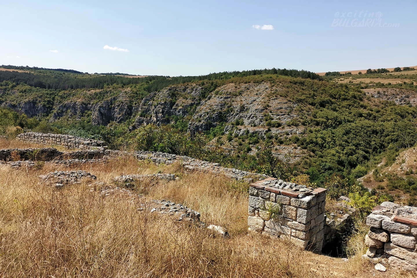View from the northern wall in the Cherven fortress