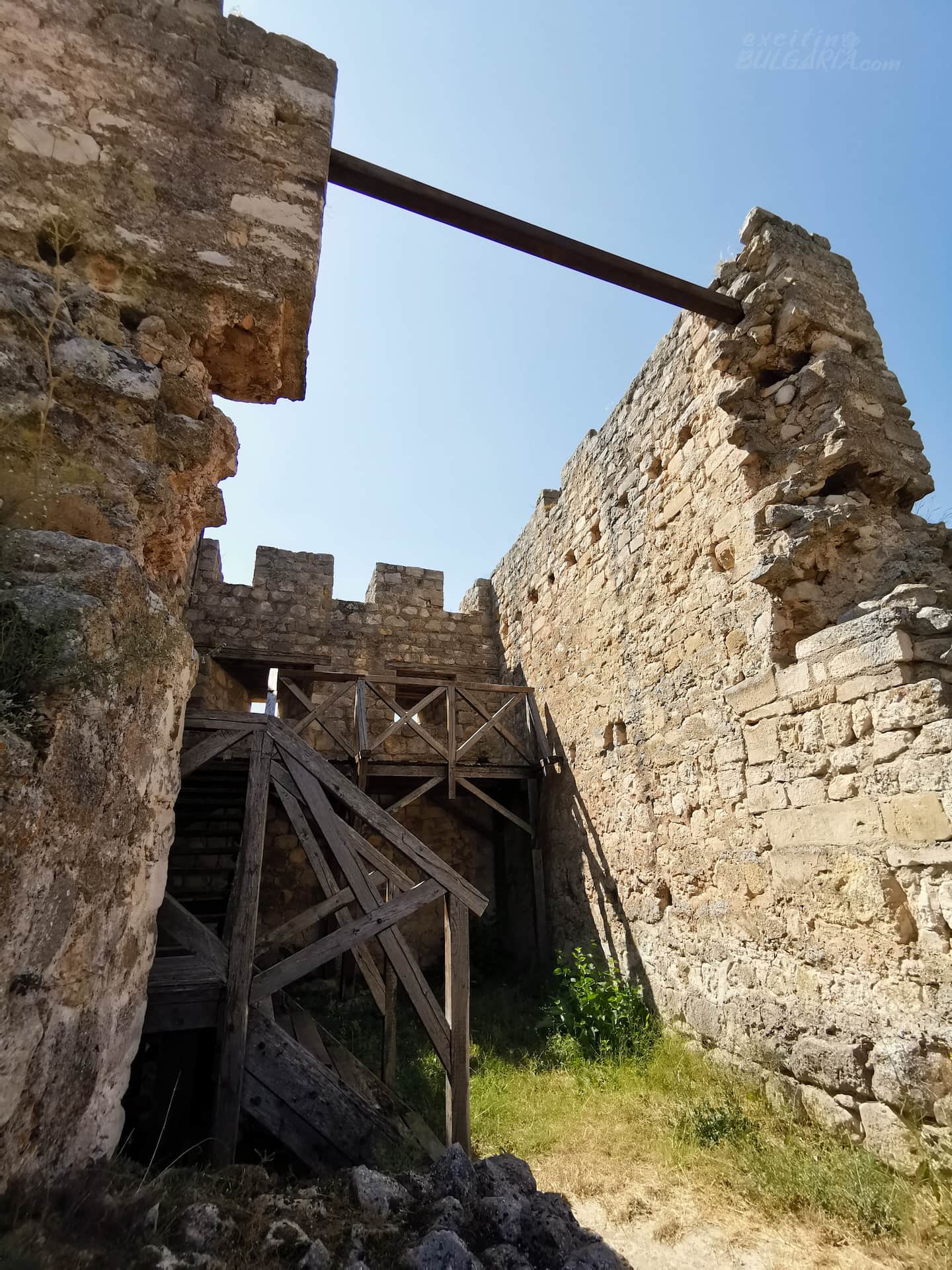 The battle tower from inside in the Cherven fortress