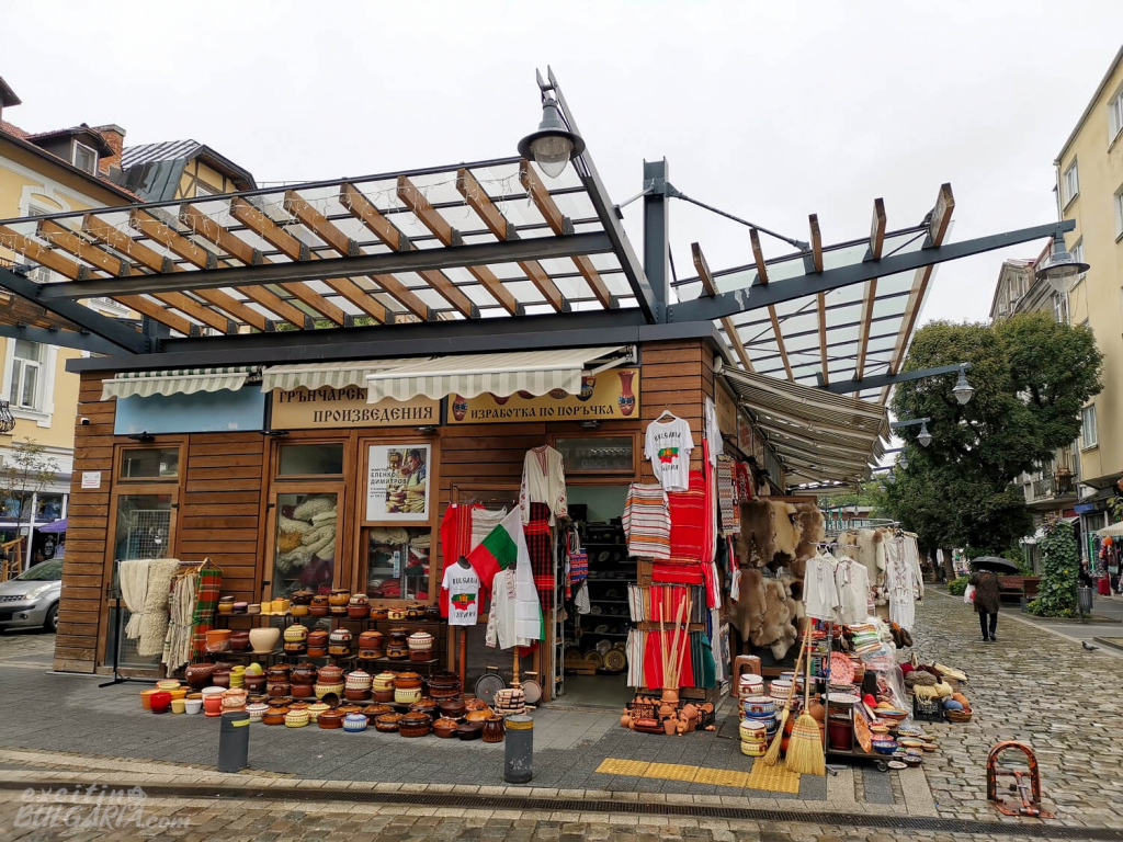Ladies market souvenir shop in Sofia