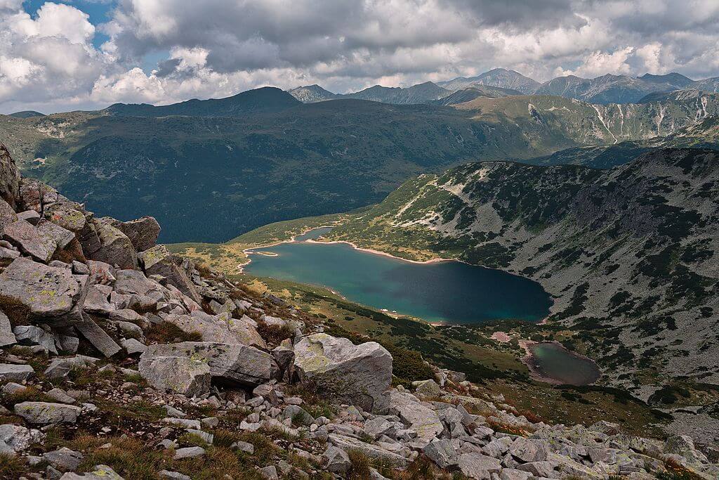 Smradlivo Lake from above in the Rila Mountains