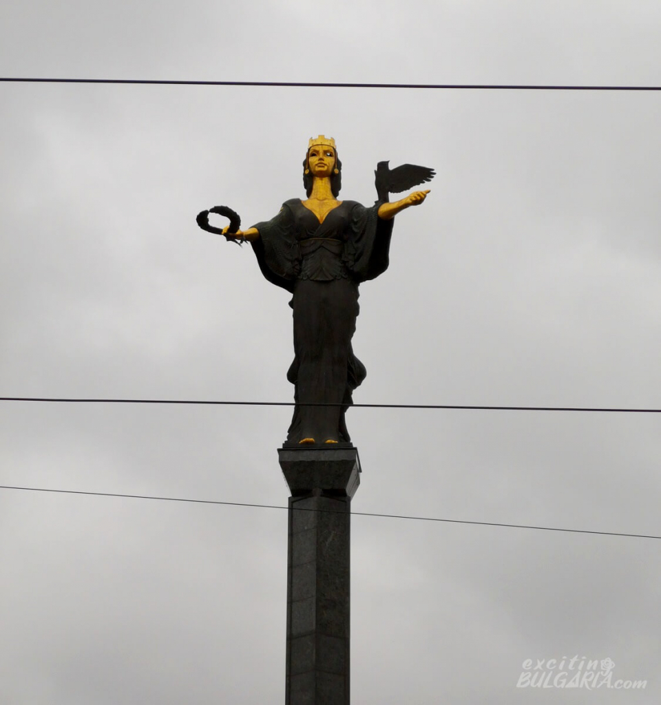 Zoomed view of the St Sofia Monument